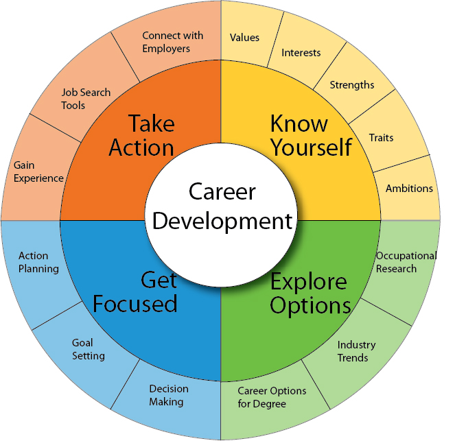 Career Development Process Action Wheel